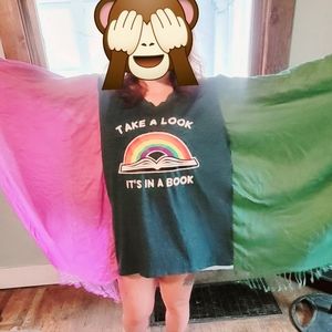 Handmade t shirt poncho